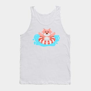 Cute Dog Swimming Tank Top